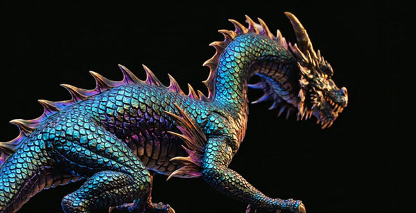 Firefly Dragon moving and breathing fire 416382